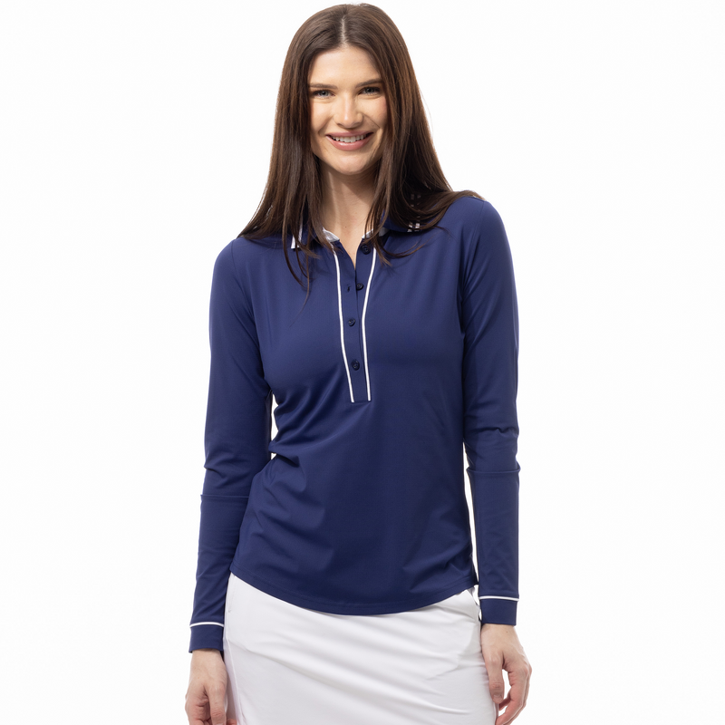 SanSoleil SolairCool Tipped Solid Polo