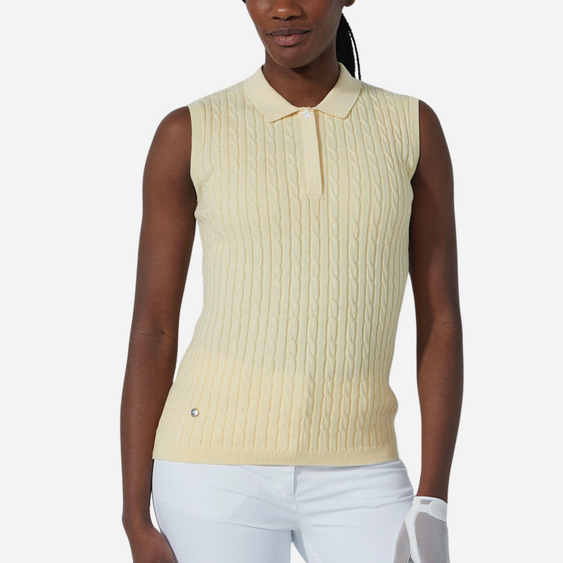 Daily Sports Madelene Sleeveless Cable Knit Sweater