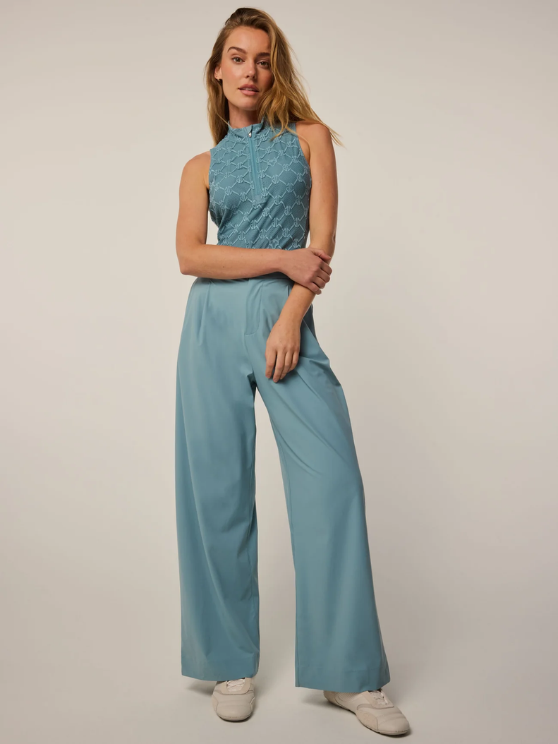 Greyson Agave Wolf Links Lace Sleeveless Halley Mock