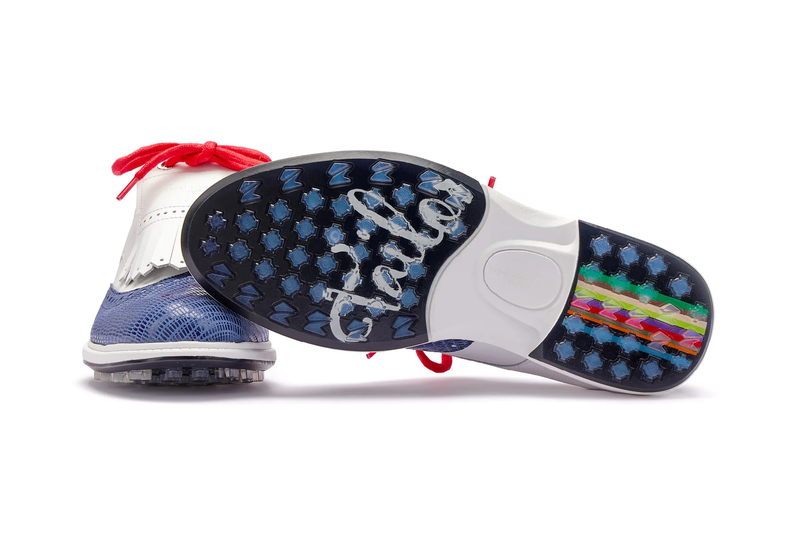 Royal Albartross Tailor Navy Wingtip Golf Shoe